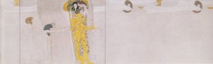 Beethoven Frieze - Left Side Wall (detail) by Gustav Klimt